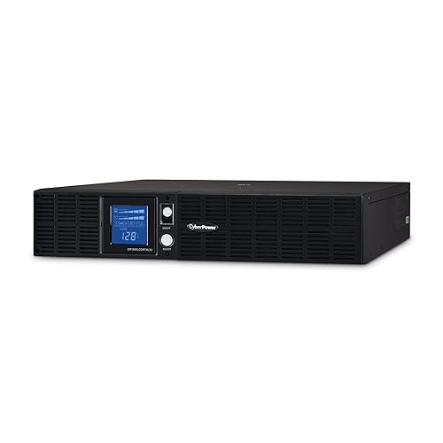 CyberPower OR1500LCDRTXL2U Smart App LCD UPS System, 1500VA/1125W, 8 Outlets, AVR, 2U Rack/Tower 1500VA XL
