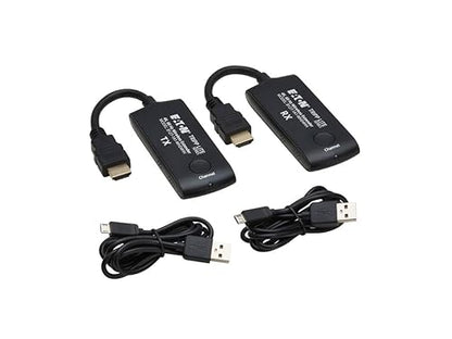 Eaton Tripp Lite Series HDMI over Wireless Extender Kit, 4K 60 Hz, Wireless HDMI, Switchable Channel, Up to 65 ft. (20 m) - Transmitter/Receiver - 65.62 ft Range - 1 x USB - 2 x HDMI Out - 1080p, 720p