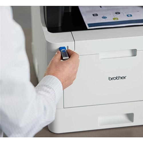 Brother MFCL8610CDW Wireless Color Photo Printer with Scanner, Copier & Fax, White, 21.2 x 17.1 x 20.7