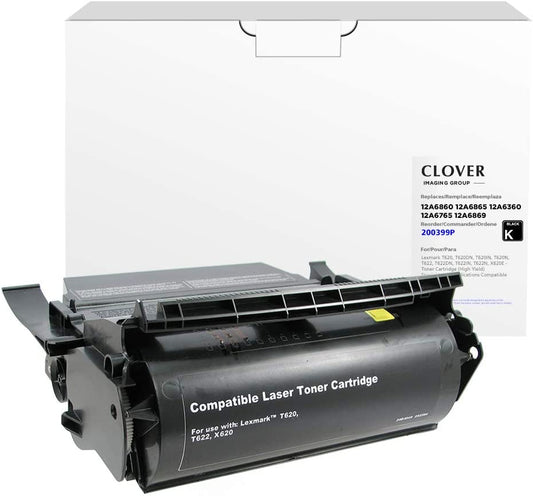 Clover imaging group Clover Remanufactured Toner Cartridge Replacement for Lexmark T620/T622/X620 | Black | High Yield