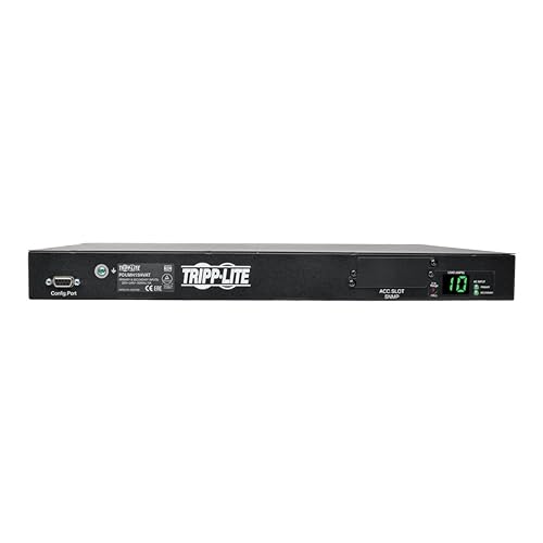 Tripp Lite Metered PDU with ATS, 2/2.4KW Single Phase, 200/240V, 2 C14 Input, 3.6M Cords, TAA (PDUMH15HVAT) Metered + ATS