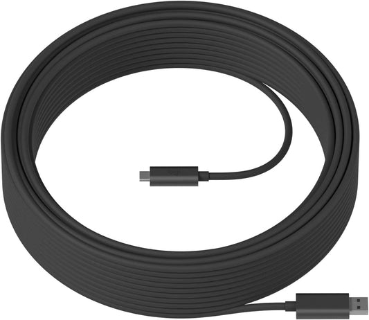 Logitech USB Data Transfer Cable - 7.22 ft USB Data Transfer Cable for Video Conferencing Camera - Type C USB - Type A USB