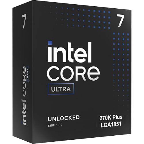 Intel® Core™ Ultra 7 Processor 270K Plus 24 cores (8 P-cores + 16 E-cores) up to 5.5 GHz