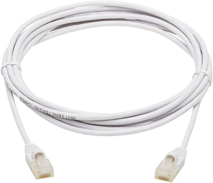 Tripp Lite, Safe-IT, Cat6a Ethernet Cable, Bacteria Resistant, 10G Certified Snagless, Slim UTP Jacket (RJ45 M/M), White, 15 Feet / 4.5 Meters, Lifetime Limited Warranty (N261AB-S15-WH)