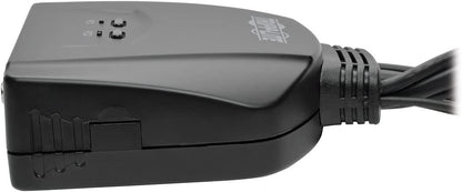 Tripp Lite 2-Port USB VGA Cable KVM Switch with Cables &amp; USB Peripheral Sharing, 2048 x 1536 (B032-VU2) 2-Port USB/VGA