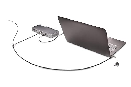 Kensington MicroSaver 2.0 Keyed Twin Cable Lock for Laptops & Other Devices (K65048WW)