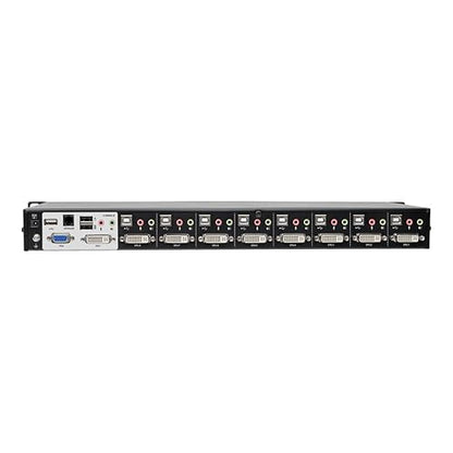 Tripp Lite 8-Port KVM Switch DVI/USB w Audio & USB 2.0 Peripheral Sharing 1U Rack-Mount, Single-Link 1080p (B024-DUA8-SL)