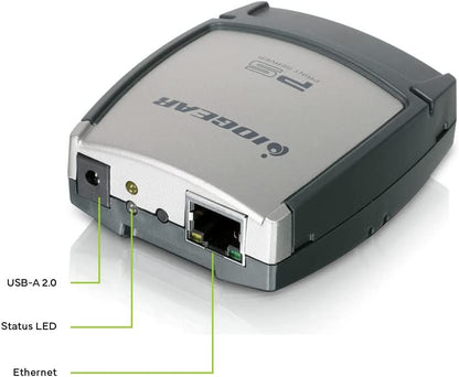 IOGEAR 1-Port USB 2.0 Print Server, GPSU21 English Print Server