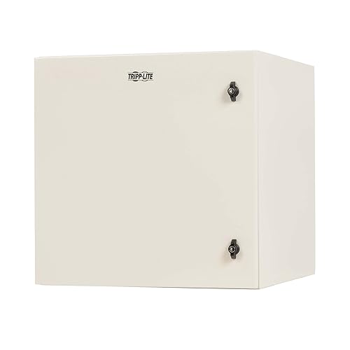 Tripp Lite SmartRack Industrial 12U Wallmount Rack Enclosure with Lock & Keys, 23 inch Depth, NEMA 4 Protection Rating, Heavy-Duty Metal, Mounting Hardware Included, 5-Year Warranty (SRN4G12U)
