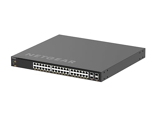 Netgear 36x10G/Multi-Gig PoE++ (280W base, up to 1,760W) and 4xSFP28 25G Managed Switch - 36 Ports