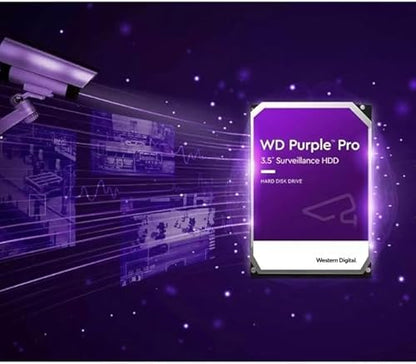Western Digital 26TB WD Purple Pro Surveillance Internal Hard Drive HDD - SATA 6 Gb/s, 512 MB Cache, 3.5" - WD260PURP