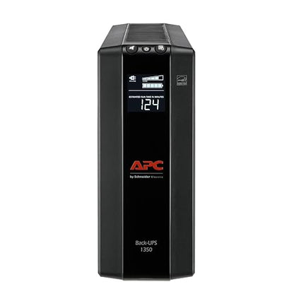APC UPS 1350VA UPS Battery Backup and Surge Protector, BX1350M Backup Battery Power Supply, AVR, Dataline Protection 1350VA Battery Backup