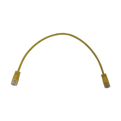 Tripp Lite Cat6a 10G Ethernet Cable, Snagless Molded Slim UTP Network Patch Cable (RJ45 M/M), Yellow, 1 Foot / 0.3 Meters, Manufacturer's Warranty (N261-S01-YW)