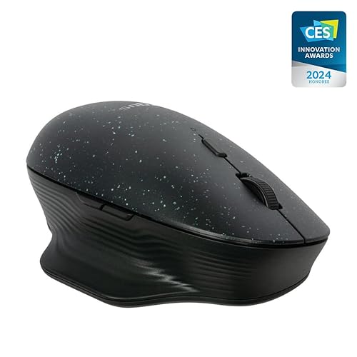 Targus ErgoFlip EcoSmart Sustainable Ambidextrous Full-Size Mouse - Gaming-Level Mouse Compatible with Chrome OS, Windows, and macOS (AMB586GL)