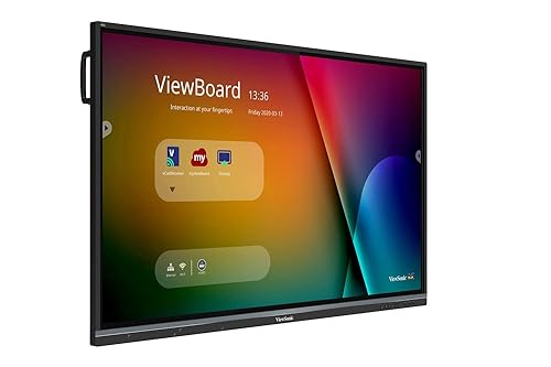 ViewSonic IFP6550 65 2160p 4K Interactive Display, 20-Point Touch, VGA, HDMI