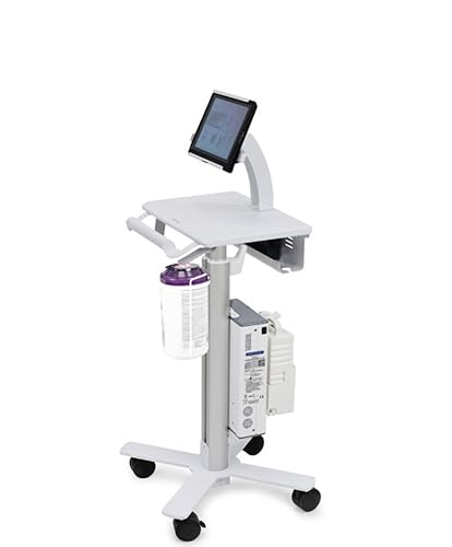 Ergotron - SV10-1400-0 - Ergotron StyleView Tablet Cart, SV10 - 24.50 lb Capacity - 4 Casters - 3 Caster Size - Metal