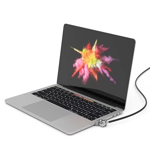 Maclocks MBPRLDGTB01KL Security Laptop Ledge Lock Adapter with Keyed Cable Lock for MacBook Pro with Touch Bar