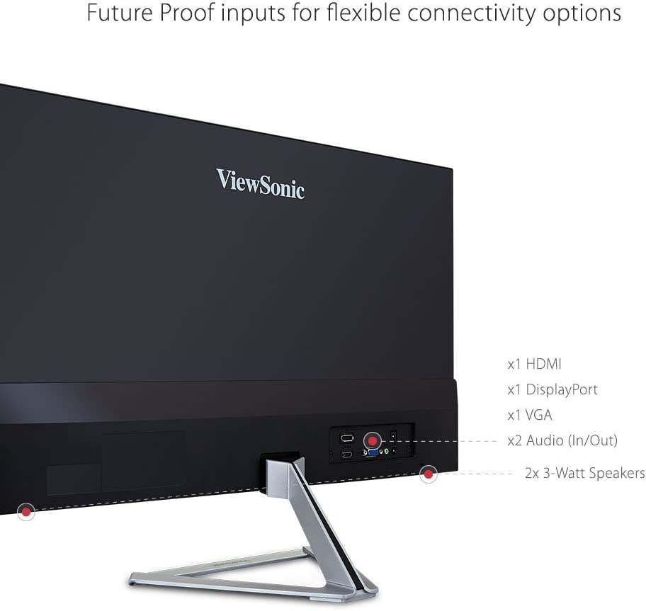 ViewSonic VX2276-SMHD 22 Inch 1080p Frameless Widescreen IPS Monitor with HDMI and DisplayPort 22-Inch