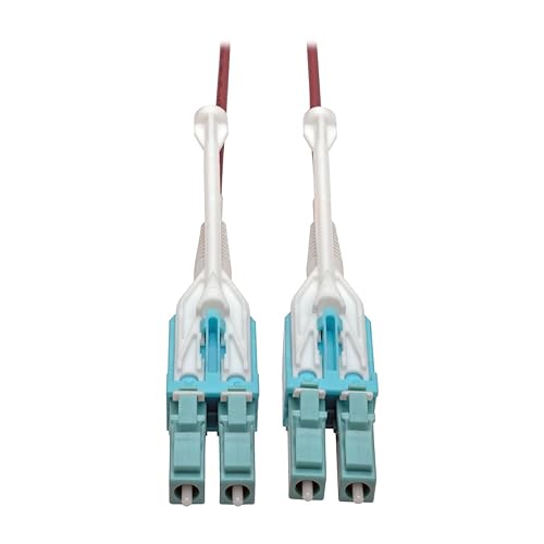 Tripp Lite 6M 10Gb Duplex Multimode Fiber Patch Cable 50/125 OM4 LC/LC LSZH Magenta Push Pull Tabs (N821-06M-MG-T)