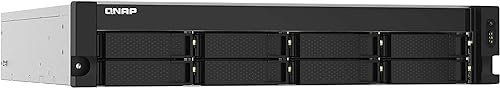 QNAP TS-832PXU-RP-4G 8 Bay High-Speed SMB Rackmount NAS with Two 10GbE and 2.5GbE Ports, Redundant PSU (TS-832PXU-RP-4G-US)