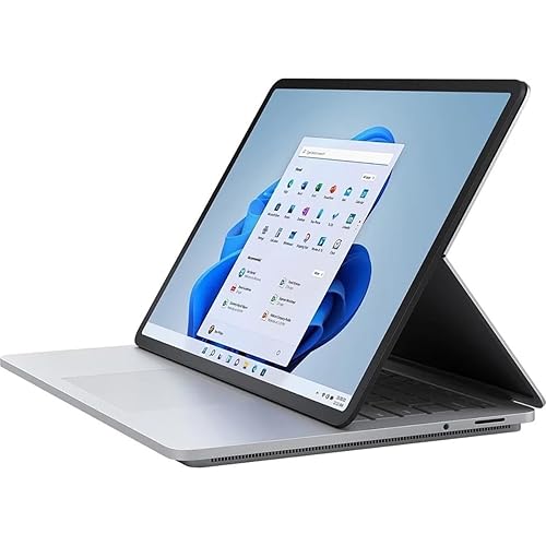 Microsoft Surface Laptop Studio 14.4" Touchscreen Convertible (Floating Slider) 2 in 1 Notebook - 2400 x 1600 - Intel Core i7 11th Gen i7-11370H Quad-core (4 Core) - 32 GB Total RAM - 2 TB SSD - Platinum - Intel Chip - Windows 10 Pro