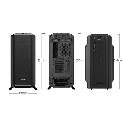 be quiet! Silent Base 802 ATX Midi Tower PC Case | 3 Pre-Installed Pure Wings 2 Fans | Sound Insulated | Black | BG039 BG039 Fans, Black