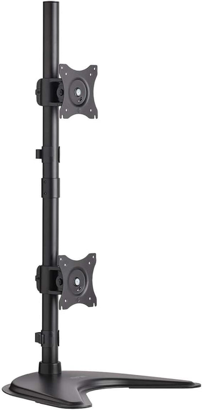 Tripp Lite Dual Monitor Mount Stand/Clamp, Vertical, Swivel &amp; Tilt, 15-27 Inch, Flat Screen Display, Desktop Mount, Black (DDR1527SDC) Dual 15-27"