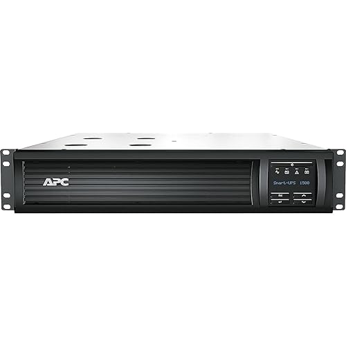 APC SMT1500R2X122 UPS, Rack-Mountable, Black
