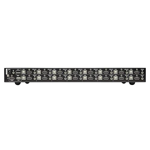 Tripp Lite KVM Switch, 16 Port HDMI USB with Audio and USB Sharing KVM Switch, 1U Rack Mount (B024-HU16)
