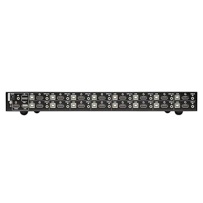 Tripp Lite KVM Switch, 16 Port HDMI USB with Audio and USB Sharing KVM Switch, 1U Rack Mount (B024-HU16)