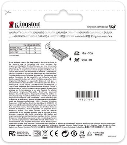 Kingston 64GB SDXC Canvas React Plus 300MB/s Read UHS-II, C10, U3, V90 Memory Card (MLPR2/64GBCR)