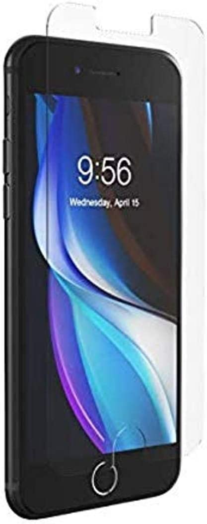 ZAGG InvisibleShield Glass+ Screen Protector – High-Definition Tempered Glass Made for Apple iPhone SE – Impact &amp; Scratch Protection, Clear iPhone SE2 Protector