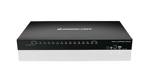 IOGEAR 16-Port USB HDMI KVM Switch – OSD – Cascade – w/USB KVM Cable Set (TAA) GCS1816H
