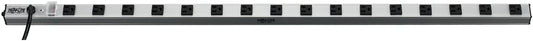 Tripp Lite 16 Outlet Bench &amp; Cabinet Power Strip, 48 in. Length, 15ft Cord with 5-15P Plug, (PS4816) Black 16 Outlet Power Strip