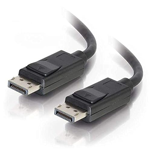 C2G 54424 DisplayPort Cable with Latches M/M, 8K UHD Compatible - Digital Audio Video, Black (20 Feet, 6.09 Meters) Male to Male Cable 20 Feet