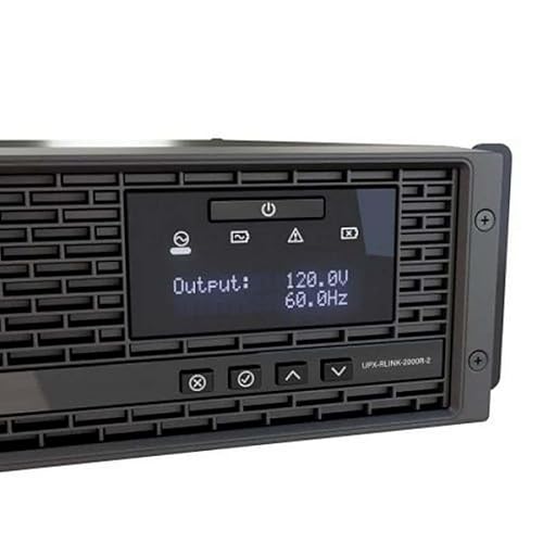 Middle Atlantic UPX-RLNK-2000R-2 NEXSYS Bank Control 8-Outlet UPS Series Backup Power System, 2000VA