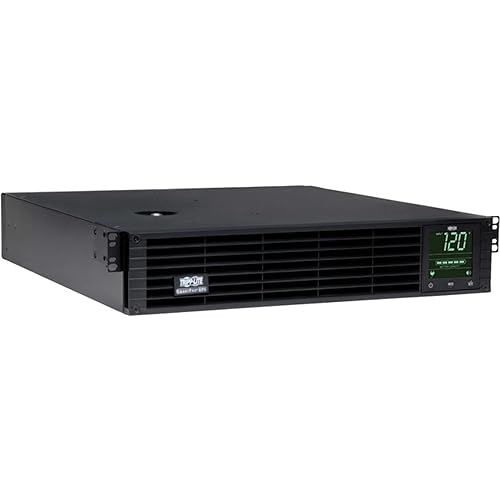 Tripp Lite 2200VA Smart UPS Battery Backup w AVR, 1920W Line-Interactive Pure Sine Wave 120V UPS, 8 Outlets, 2U Rackmount, Network Management, 2 & 3 Year Warranty $250,000 Insurance (SM2200RMXL2UPN)