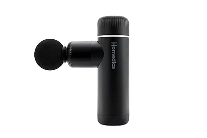Homedics Rebound Percussion Massager, Ergonomic with QuietPower Technology, 3 Muscle-Targeting Modes & 4 Speeds, Portable for Home, Gym, and Travel