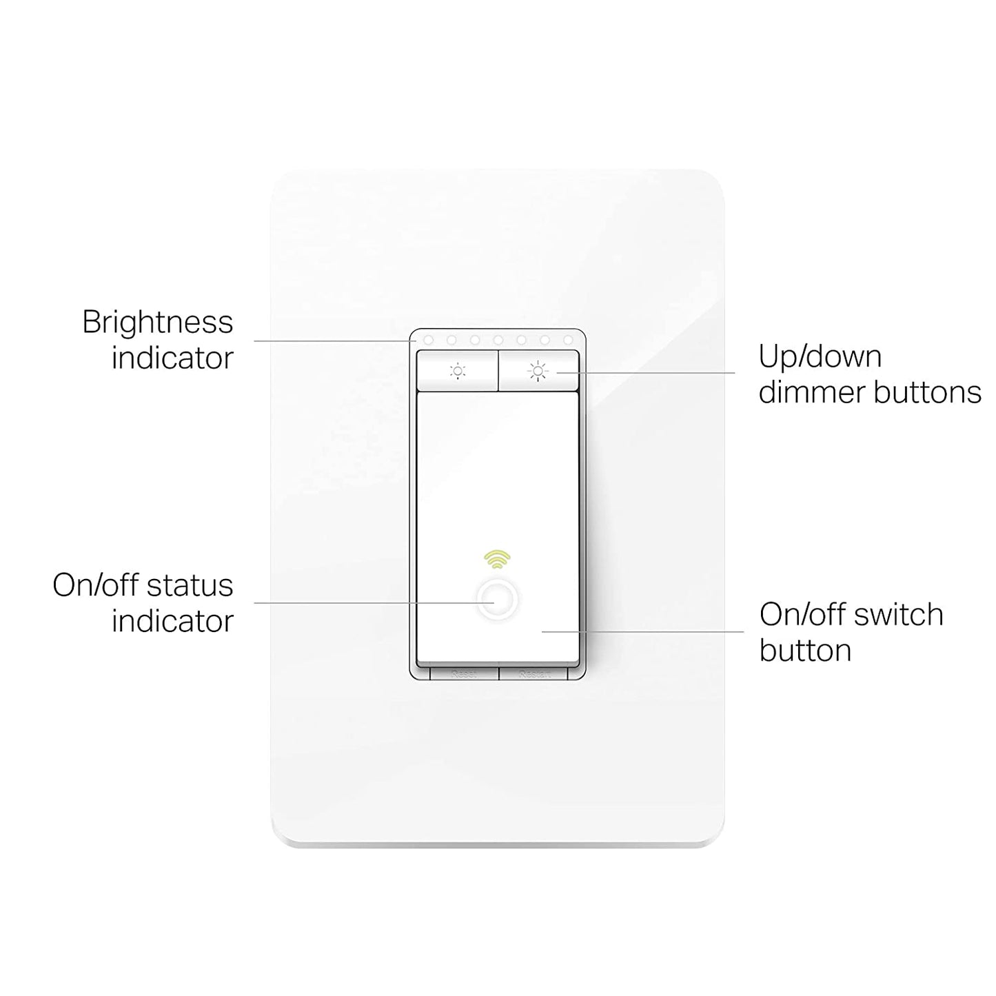 Kasa Smart Dimmer Switch HS220P3, Single Pole, Needs Neutral Wire, 2.4GHz Wi-Fi Light Switch Works with Alexa and Google Home, UL Certified,, No Hub Required, 3-Pack Dimmer 3-Pack