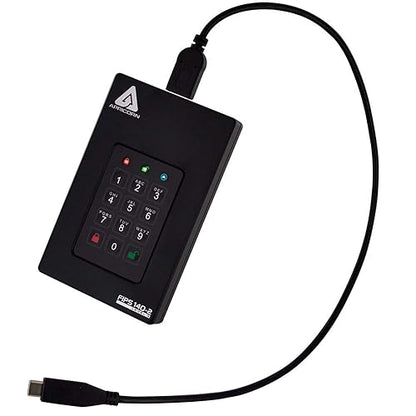 Apricorn 8TB Aegis Fortress L3 - FIPS Validated, SSD USB 3.0 Hardware Encrypted Portable Drive