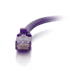 C2g/ cables to go C2G 27805 Cat6 Cable - Snagless Unshielded Ethernet Network Patch Cable, Purple (25 Feet, 7.62 Meters) 25 Feet/ 7.62 Meters Purple