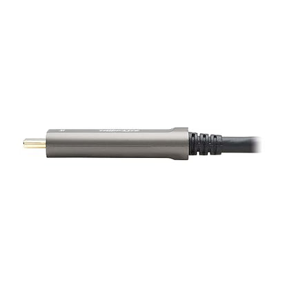 Tripp Lite USB-C Fiber (10 Gbps) Data Cable, Backward Compatible USB 3.2 Active Optical Cable, Male to Male, Plenum-Rated for Wall Installations, 33 Feet / 10 Meters, 3-Year Warranty (U420F-10M-D321)