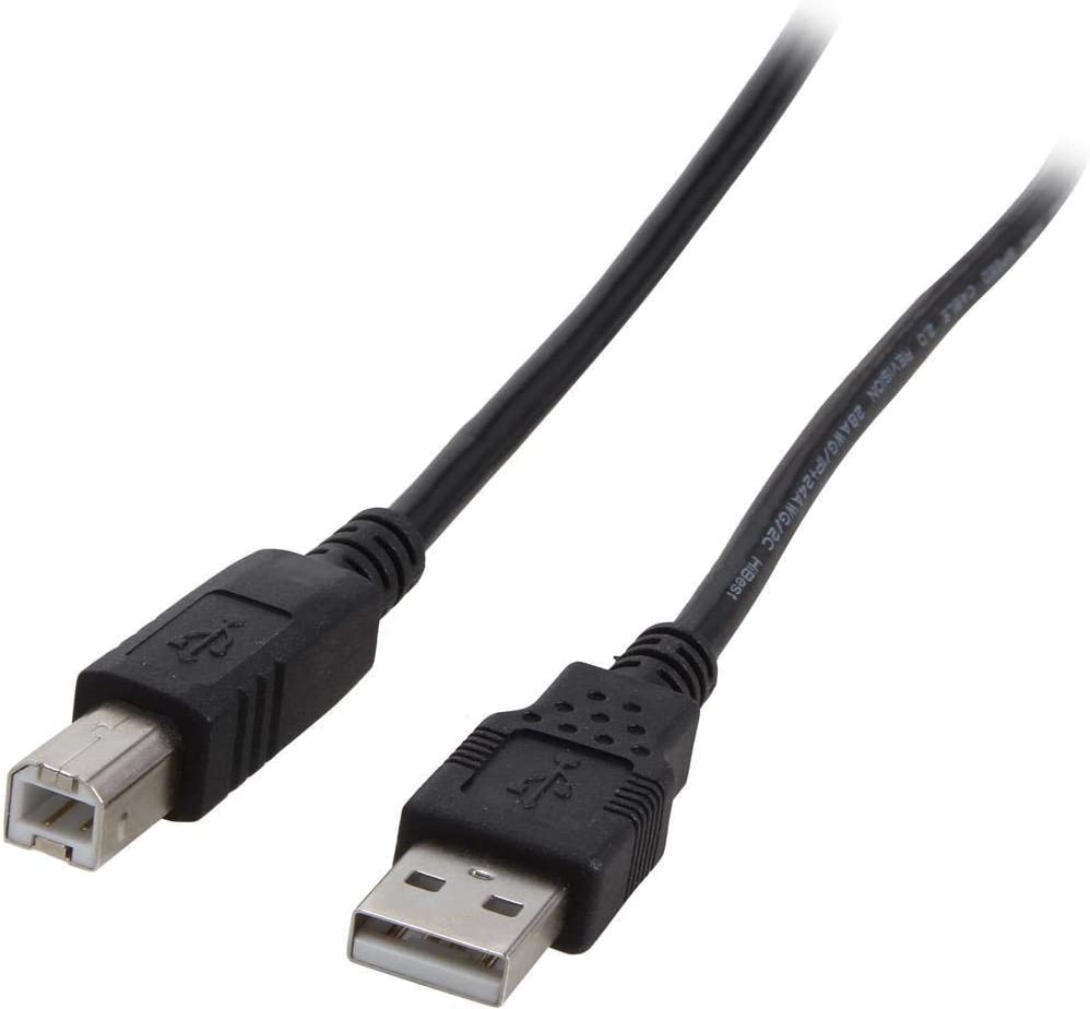C2g/ cables to go C2G USB Cable, USB 2.0 Cable, USB A to B Cable, 3.28 Feet (1 Meter), Black, Cables to Go 28101 Black 3.3 Feet USB A Male to B Male