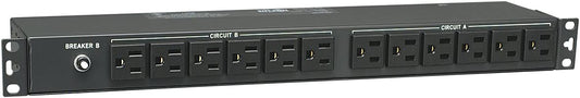 Tripp Lite Basic PDU, 30A, 24 Outlets (5-15R), 120V, L5-30P Input, 15 ft. Cord, 1U Rack-Mount Power (PDU2430) Basic Outlets