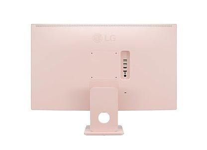 LG 27" FHD IPS MyView Smart Monitor with webOS and Built-in Speakers, Pink
