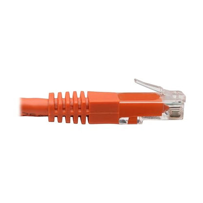 Tripp Lite N200-100-or Cat6 Cat5e Gigabit Molded Patch Cable RJ45 M/M 550Mhz Orange 100' 100' 100 ft. Orange