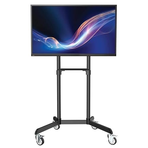 Tripp Lite Rolling TV and Monitor Cart with Laptop Shelf, Mobile Monitor and Display Stand 37” to 70” Flat-Screen Displays, Rotating Portrait and Landscape Mount (DMCS3770ROT)