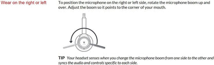 Poly - Voyager Focus 2 UC USB-C Headset with Stand (Plantronics) - Bluetooth Stereo Headset with Boom Mic - USB-C PC/Mac Compatible - Active Noise Canceling - Works with Teams (Certified), Zoom &amp; more Headset + Charge Stand, Teams Version
