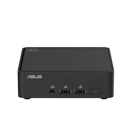 ASUS NUC 15 Pro Slim Full System Mini PC with Intel Series 1 Core 3 100U, 16GB DDR5 RAM, 512GB PCIe G4x4 NVMe SSD, Thunderbolt™ 4, WiFi 7 & Bluetooth 5.4, Toolless Chassis Access, VESA Mount Included