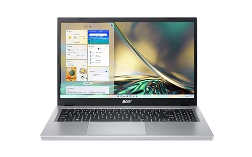 Acer Aspire 3 A315-24P-R3TB Notebook, 15.6" LCD Display, AMD Ryzen 5 7520U Quad-Core Processor, AMD Radeon Graphics, 8GB LPDDR5, 512GB NVMe SSD, Windows 11 Home